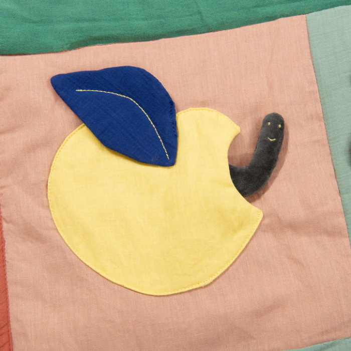 Tappeto multiattività pomme des bois bruco e mela