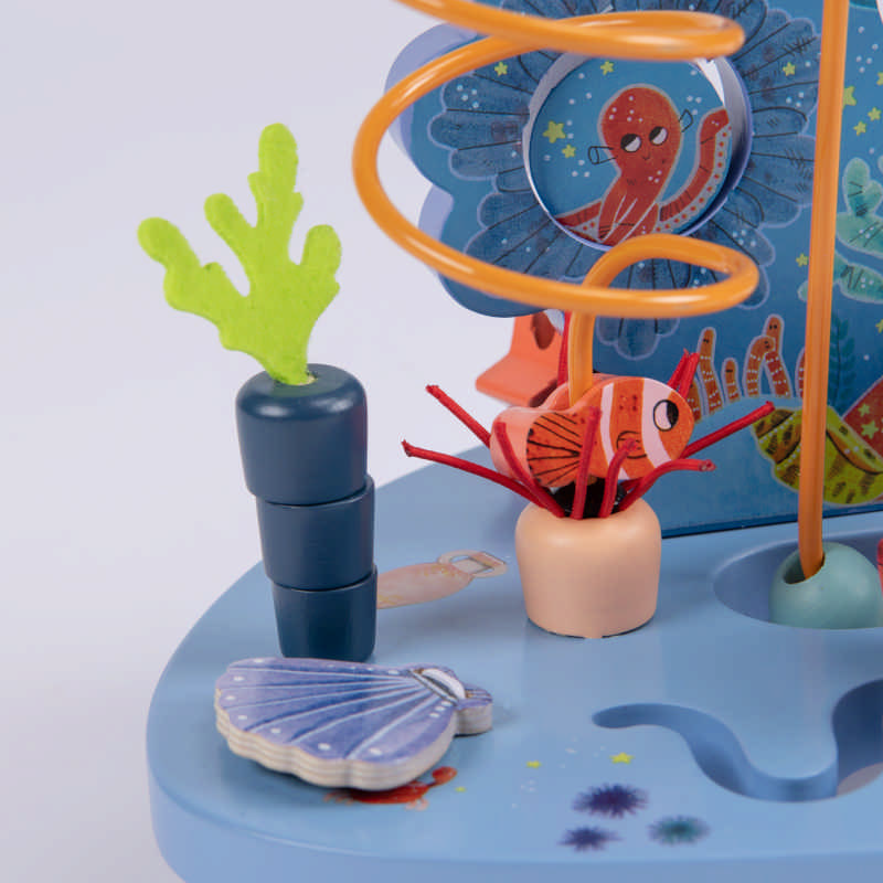 looping oceano alghe e conchiglie