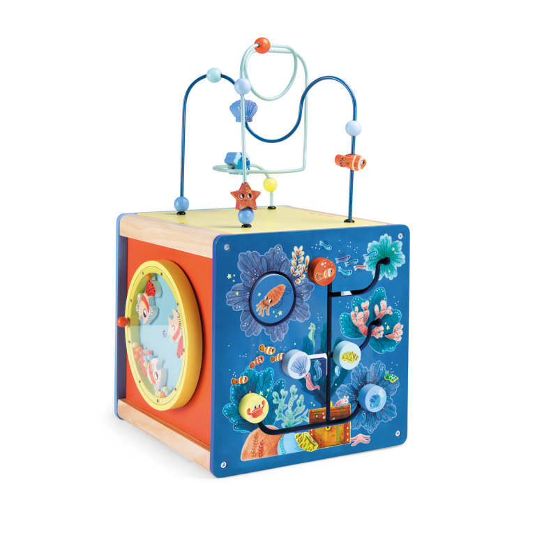 Cubo Multiattività Oceano Moulin Roty lato con labirinto