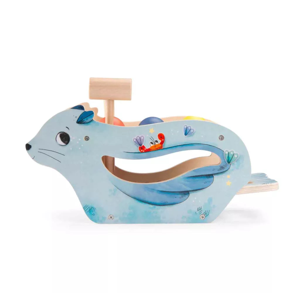 Batti Batti Xilofono Moulin Roty con martello riposto