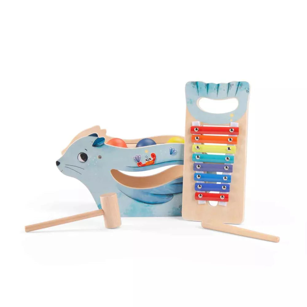 Batti Batti Xilofono Moulin Roty con Xilofono estratto