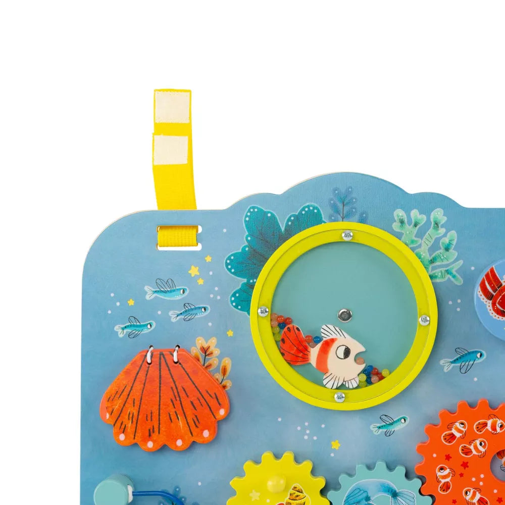 Esempio laccio per appendere il Pannello Attività Moulin Roty