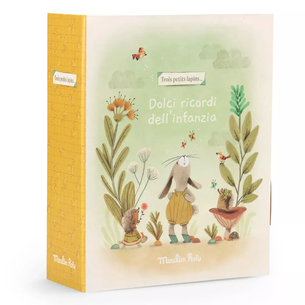 Lato del Cofanetto Nascita Moulin Roty Trois Petits Lapins