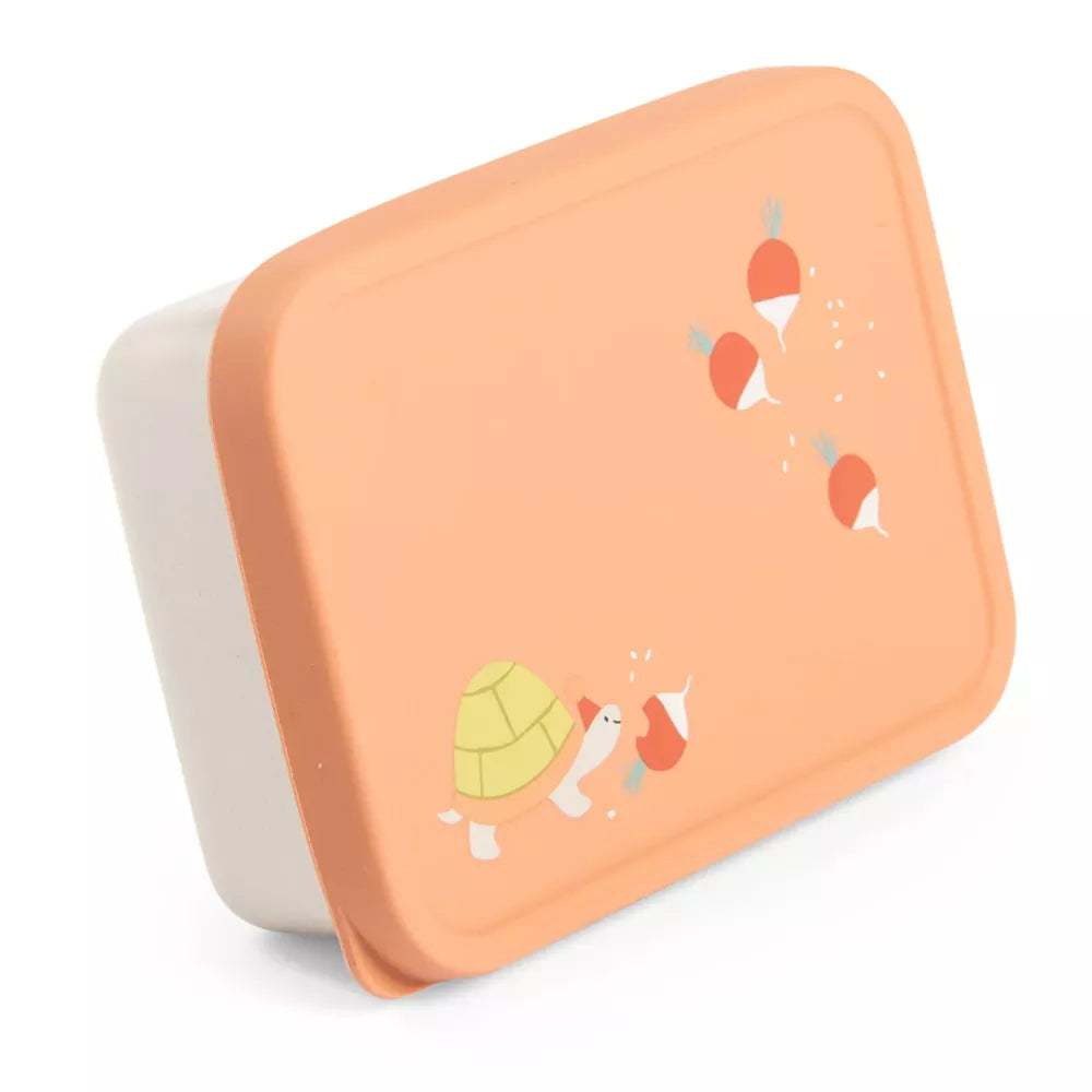 Porta Merenda Moulin Roty Trois Petits Lapins dettaglio illustrazione