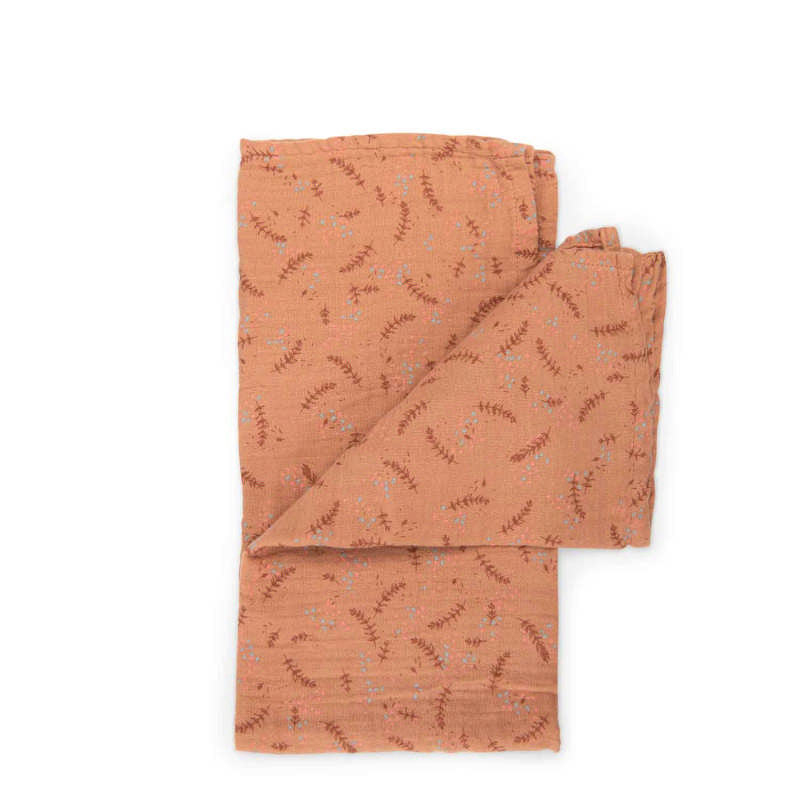 Mussole in Cotone Moulin Roty Trois Petits Lapins Mussola rosa