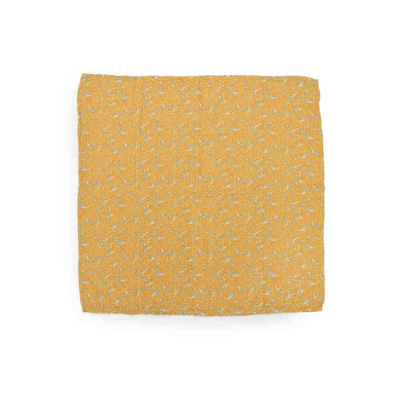 Mussole in Cotone Moulin Roty Trois Petits Lapins Mussola Ocra stesa