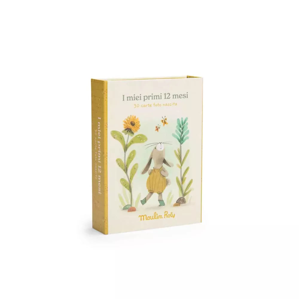 Confezione Carte Primi 12 Mesi Moulin Roty Trois Petits Lapins