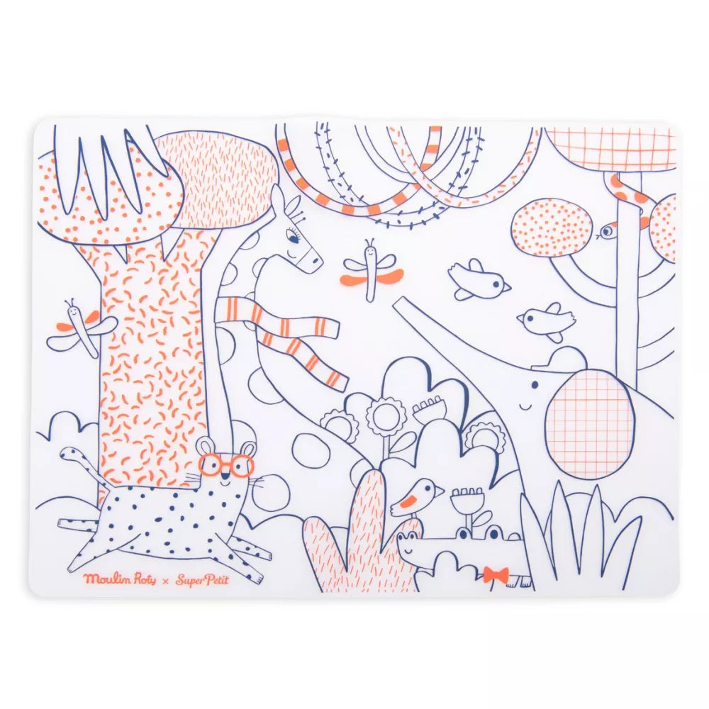 Tovaglietta da Colorare Moulin Roty Les Toupitis