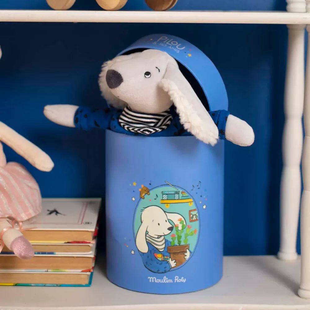 Esempio del Peluche Cane Pilou in Scatola Moulin Roty