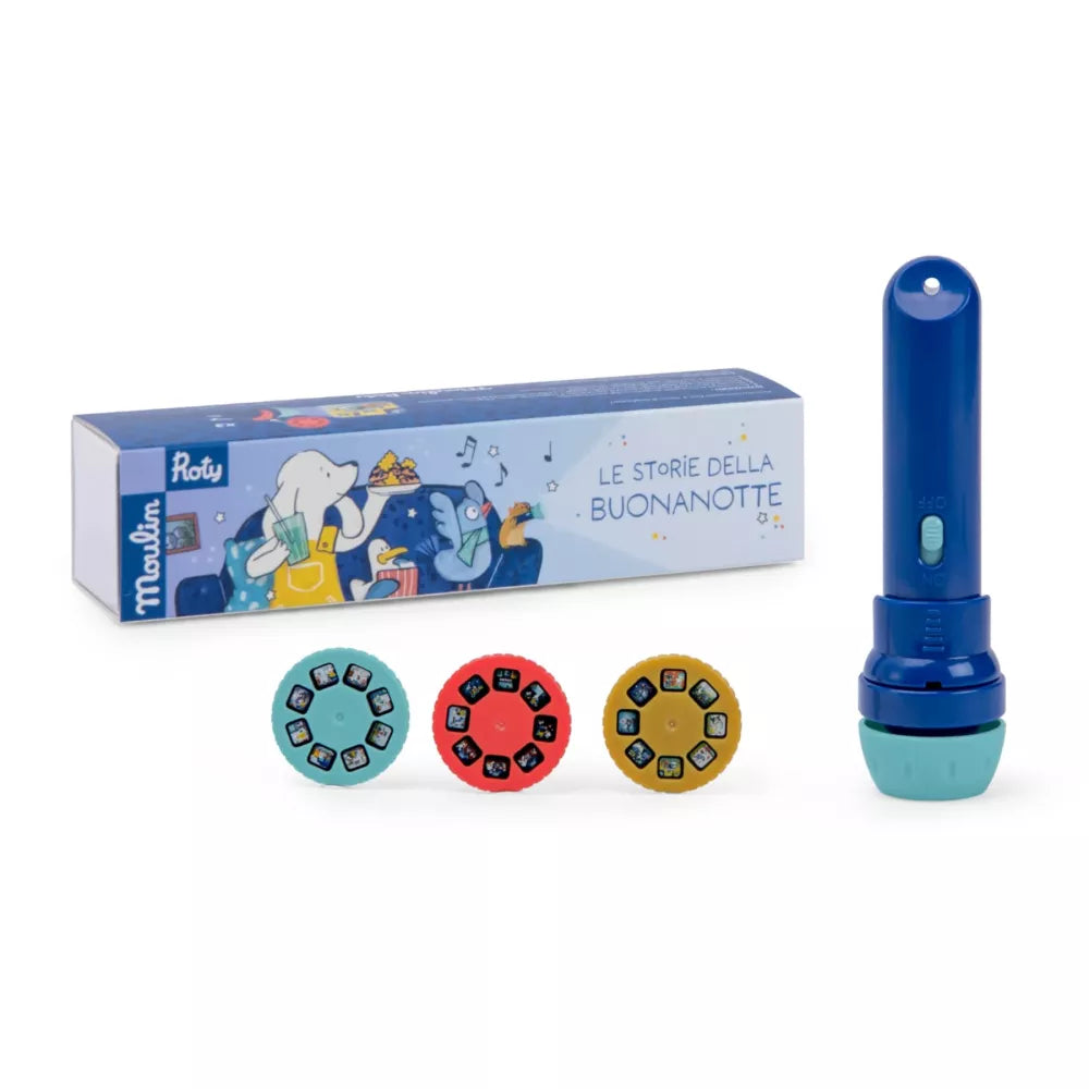 Torcia Proietta Storie Moulin Roty Puce & Pilou