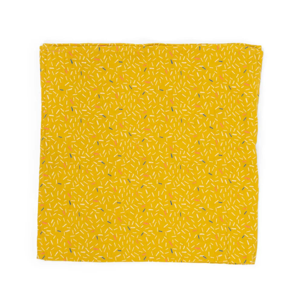 Set Mussole Moulin Roty Puce & Pilou Mussola gialla