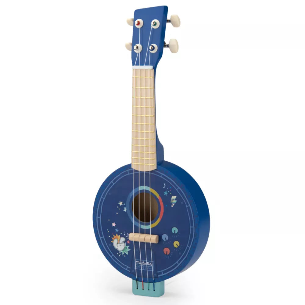 Banjo in Legno Moulin Roty di lato