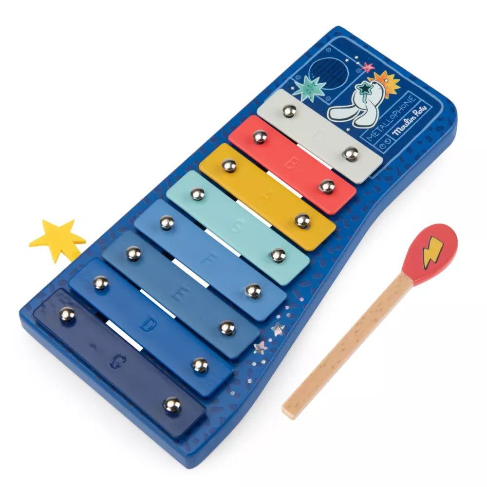 Xilofono Moulin Roty Puce & Pilou dettaglio tasti