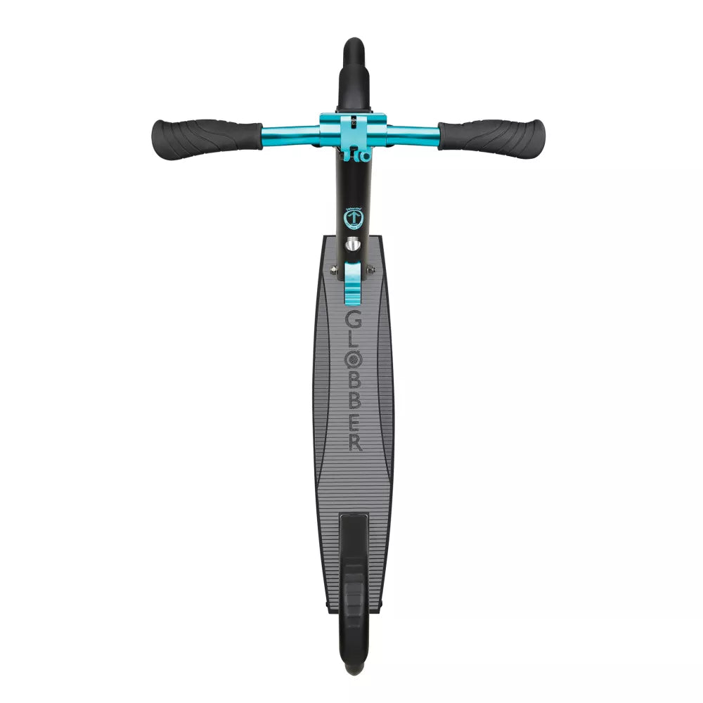Monopattino NL205 Globber Nero e Verde Acqua visto dall'alto