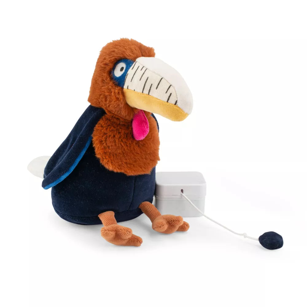 Peluche Musicale Calao Litchi Moulin Roty con dispositivo musicale estratto