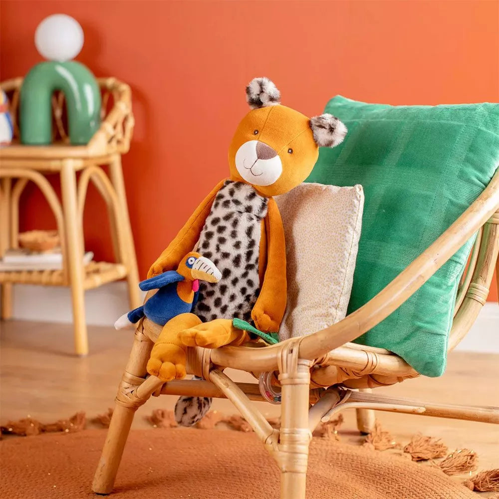 Esempio Peluche Grande Leopardo Taigo Attività Moulin Roty
