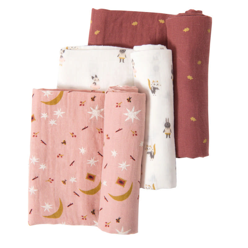 Mussole in Cotone Moulin Roty Apres la Pluie