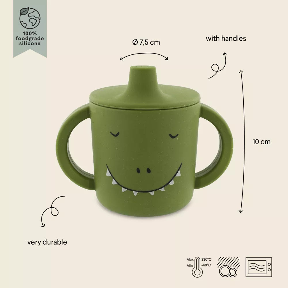 Tazza in Silicone con Beccuccio Trixie Mr. Dino dettagli