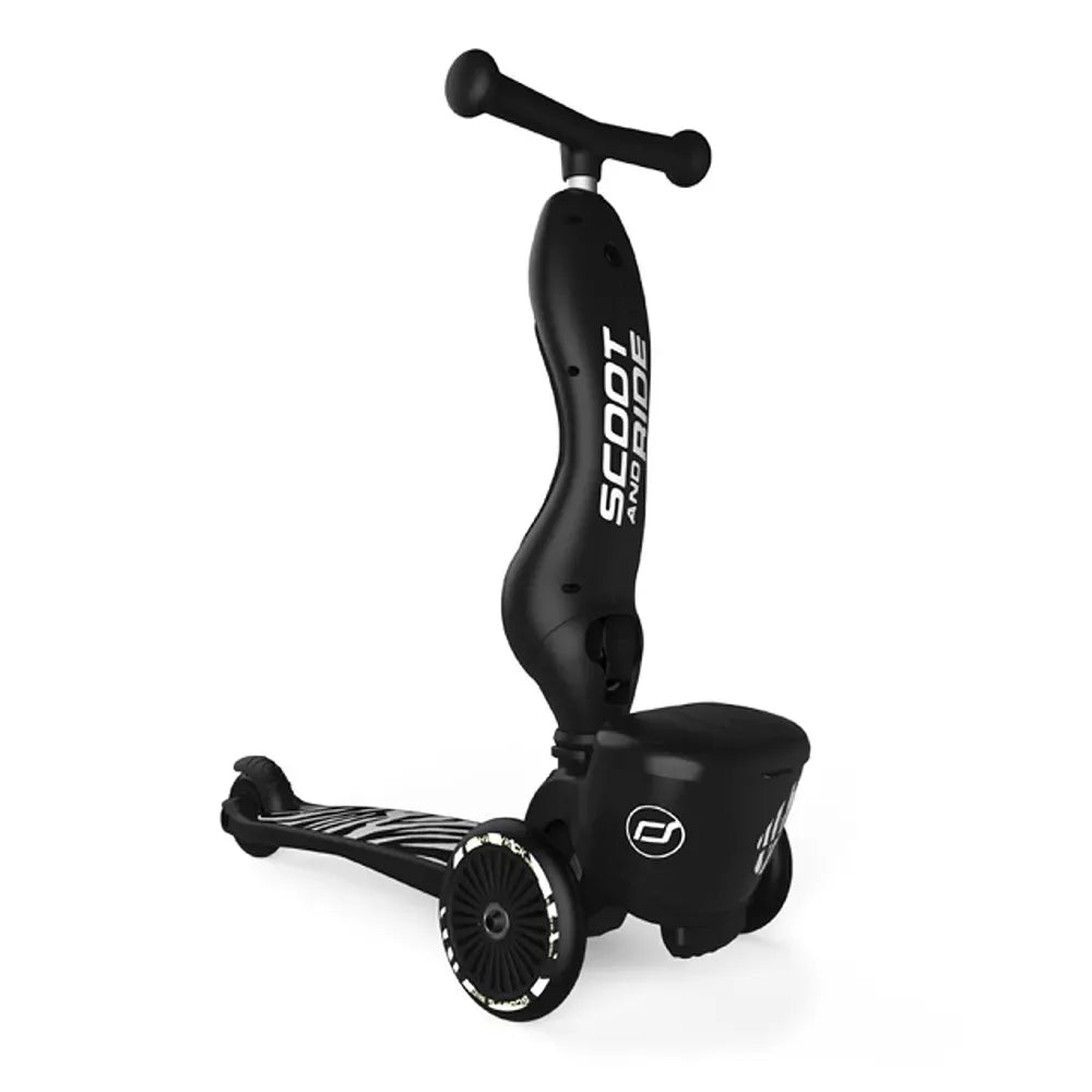 Monopattino Highwaykick 1 Lifestyle Scoot and Ride Zebra alzato