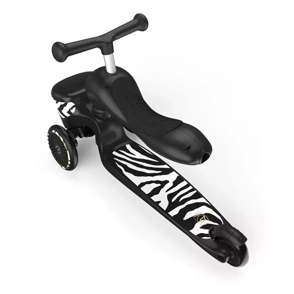 Monopattino Highwaykick 1 Lifestyle Scoot and Ride Zebra seduta