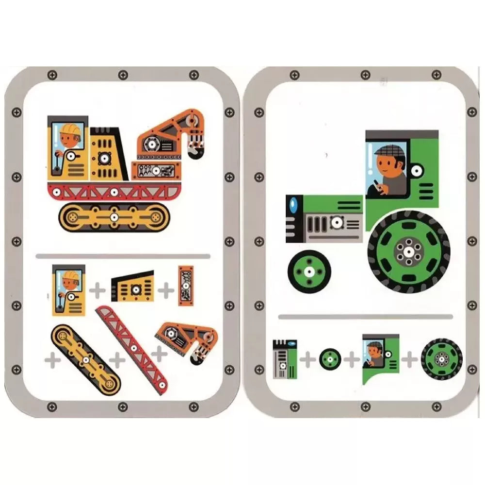 Set Creativo Tap Tap Veicoli Djeco Schede di esempio