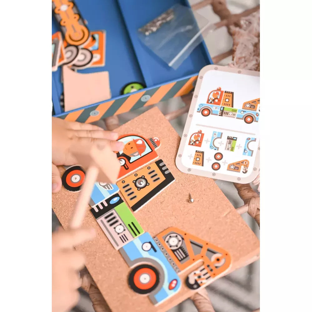 Set Creativo Tap Tap Veicoli Djeco bambino che gioca