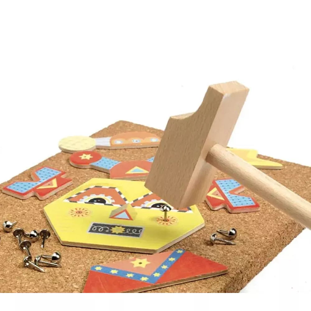 Set Creativo Tap Tap Robot Djeco Esempio di Creazione