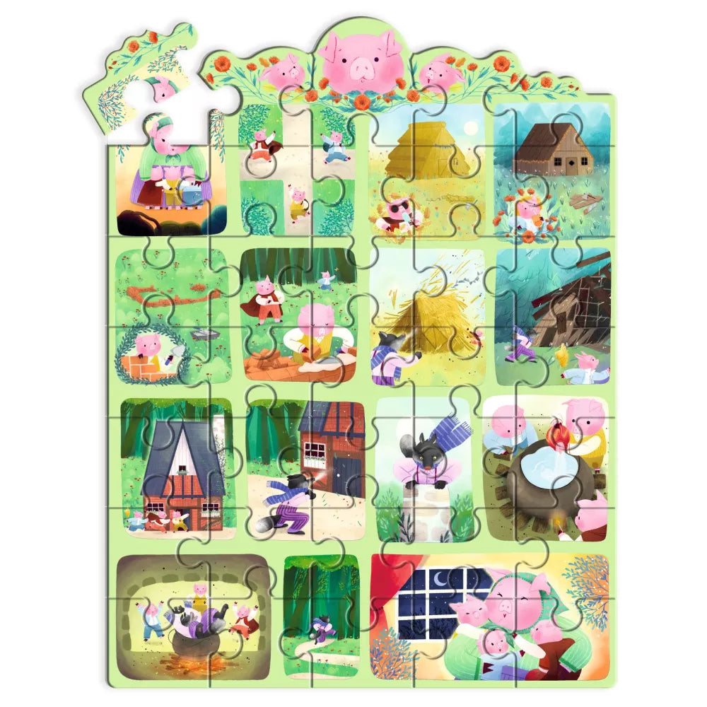 Puzzle Completo Story Puzzle I Tre Porcellini Djeco