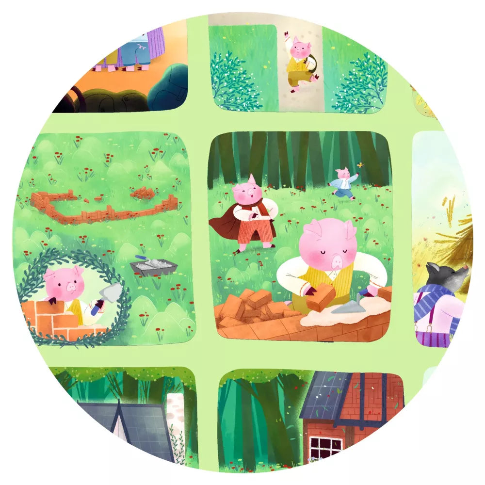 Dettaglio Story Puzzle I Tre Porcellini Djeco