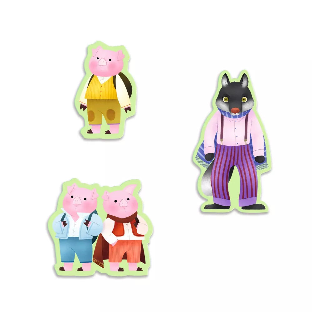 Personaggi Story Puzzle I Tre Porcellini Djeco