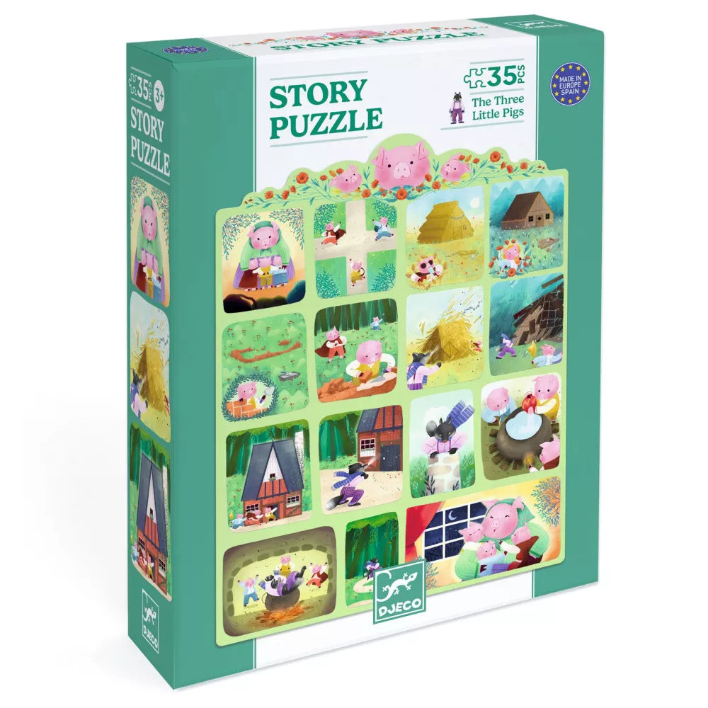 Confezione Story Puzzle I Tre Porcellini Djeco