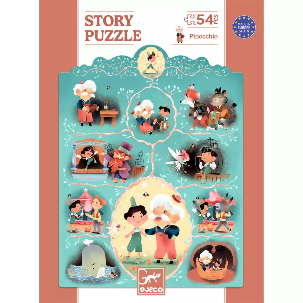 Immagine Confezione Story Puzzle Pinocchio Djeco