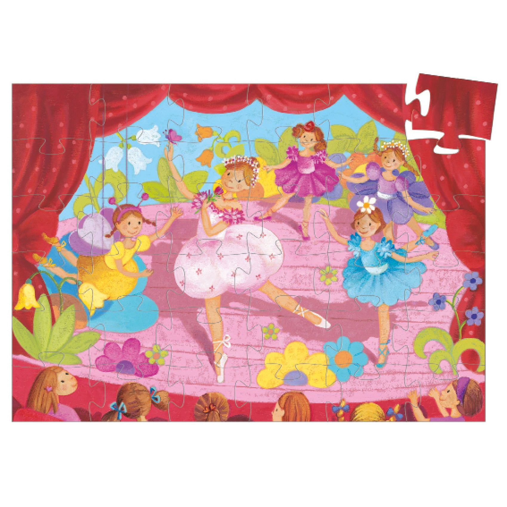 Puzzle Completo Puzzle La Ballerina con Fiore Djeco