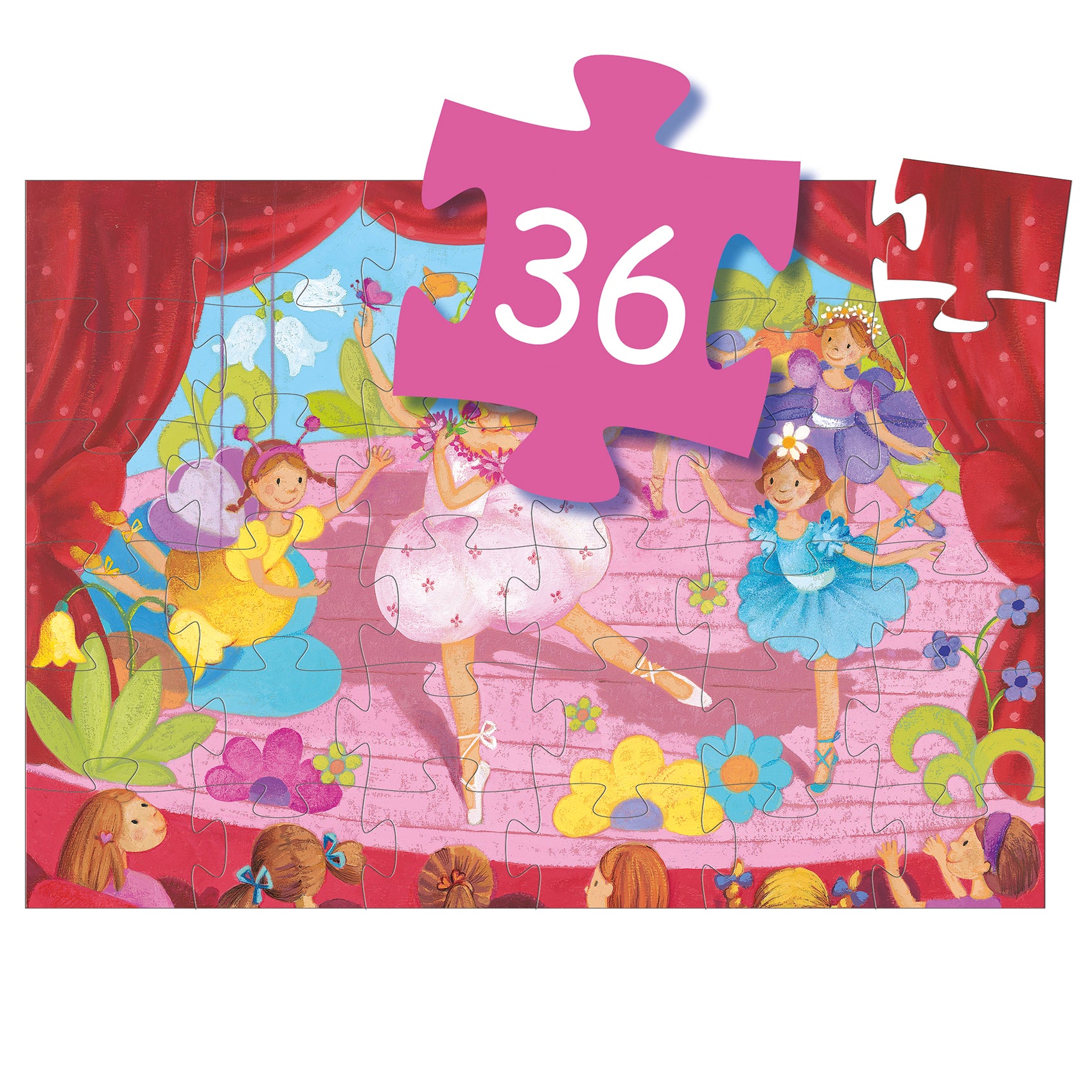 Numero Pezzi Puzzle La Ballerina con Fiore Djeco