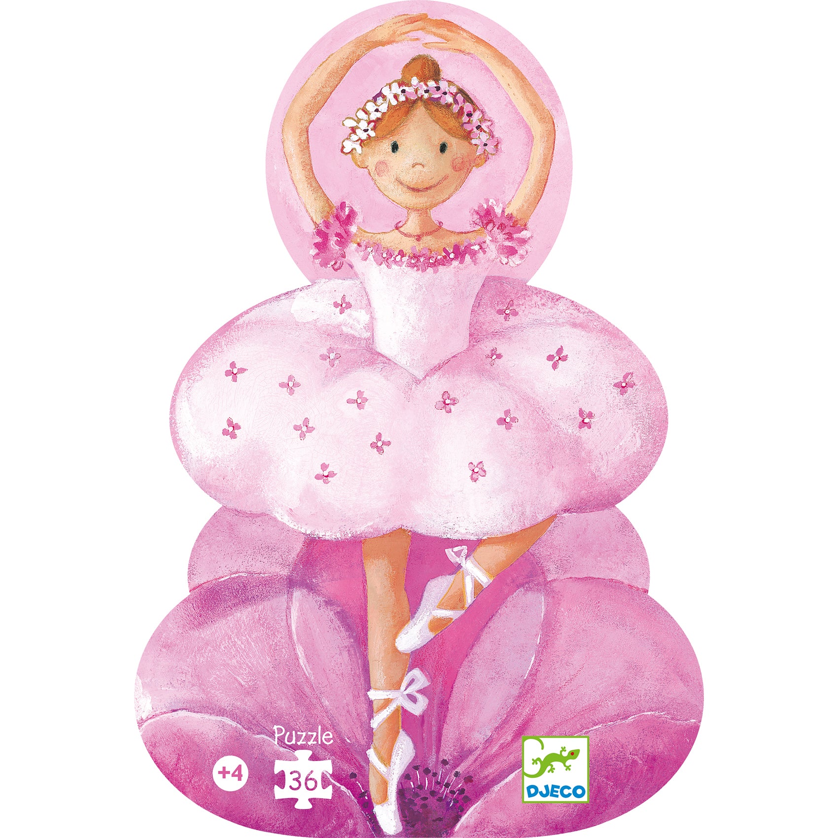 Immagine Confezione Puzzle La Ballerina con Fiore Djeco