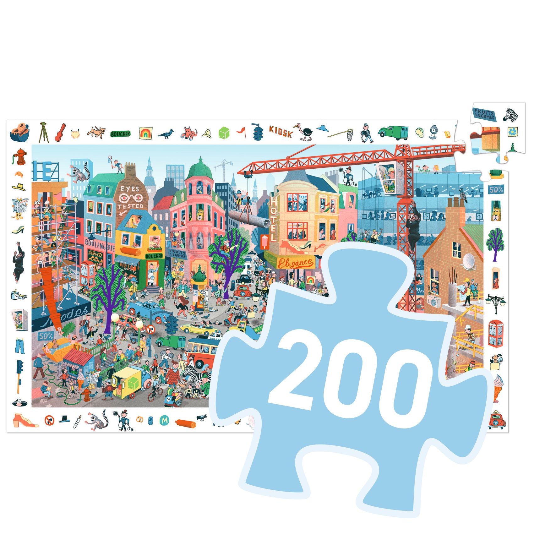 Numero Pezzi Puzzle d'Osservazione La Città Djeco