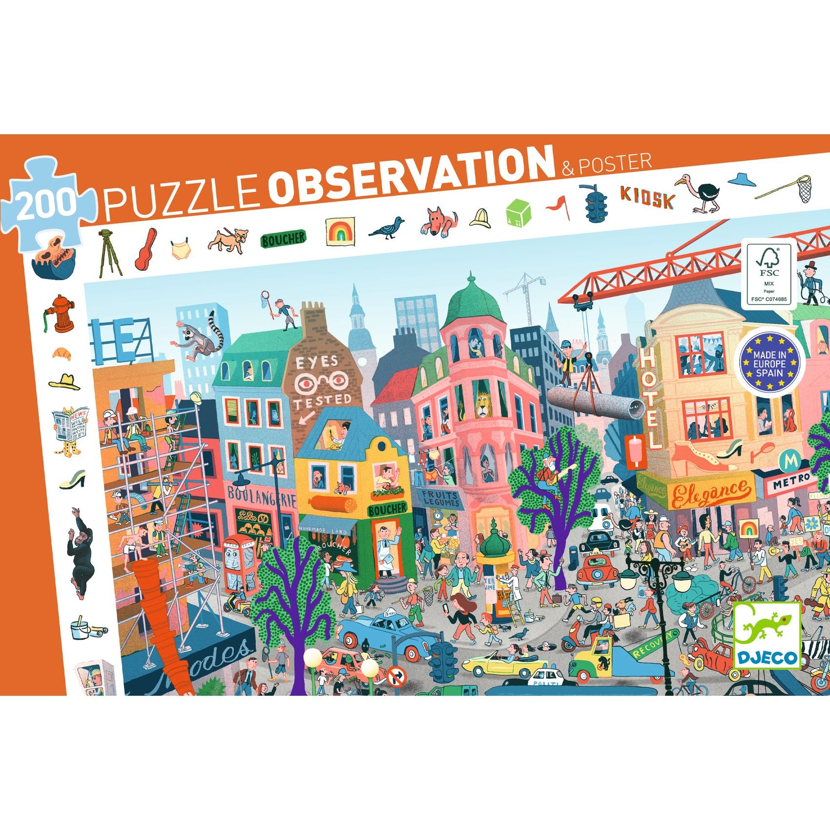 Immagine Confezione Puzzle d'Osservazione La Città Djeco