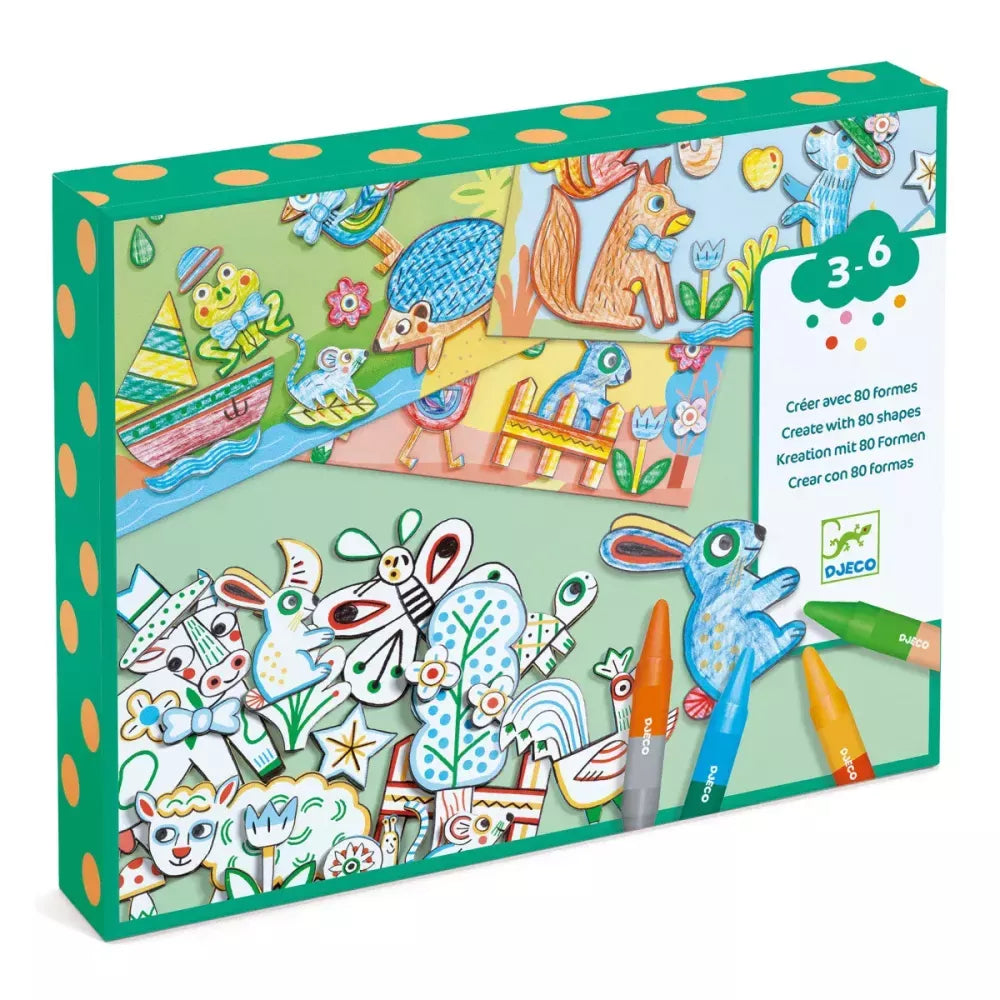 Crea con le Forme Animali Djeco