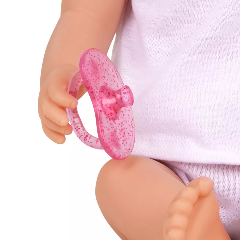 Bambola Fascia Rosa Lullababy dettaglio ciuccio
