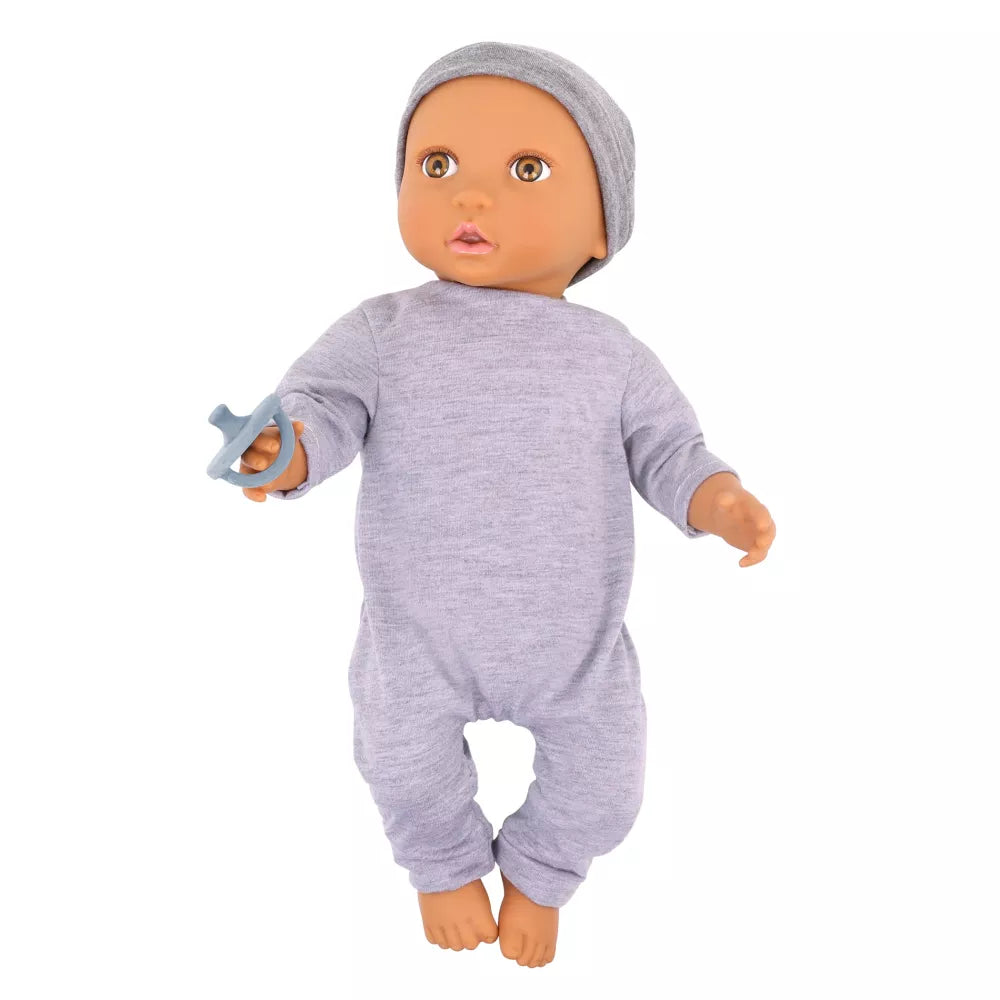Bambola Tutina Grigia Lullababy corpo intero