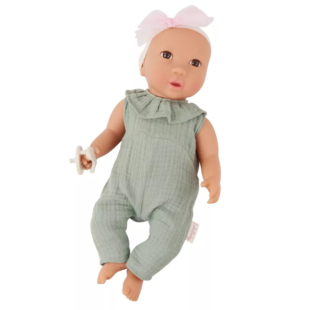 Bambola Tutina Verde Lullababy senza ciuccio