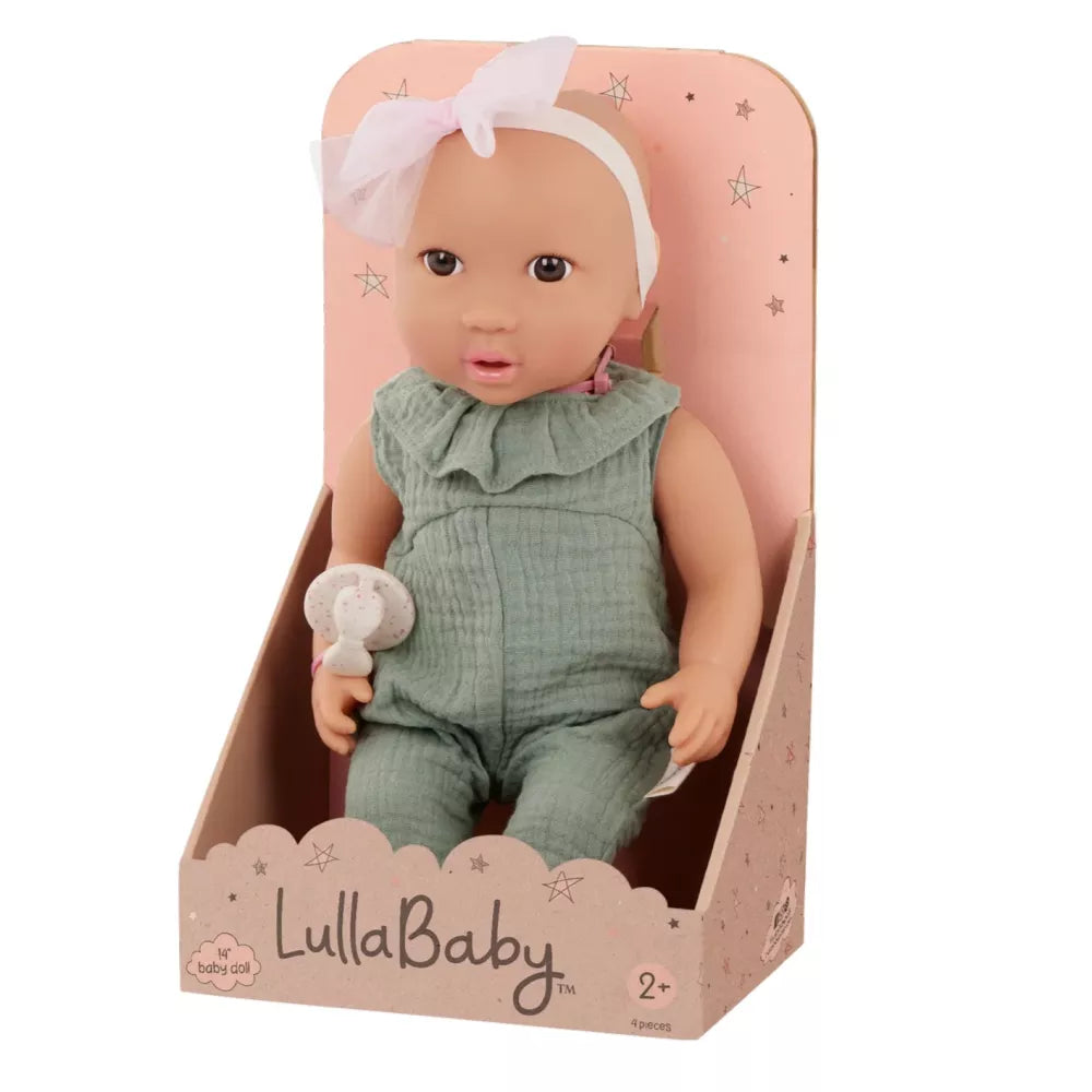 Bambola Tutina Verde Lullababy con confezione