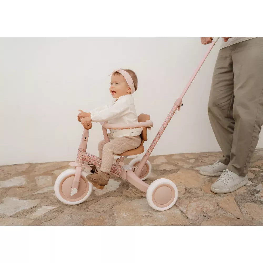 Triciclo 4 in 1 Little Dutch Fairy Floral con bambina