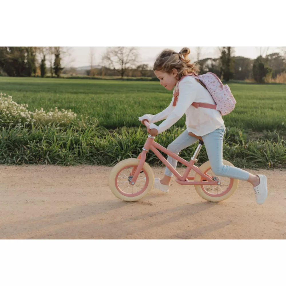 Balance Bike Little Dutch Rosa Opaco con Bambina
