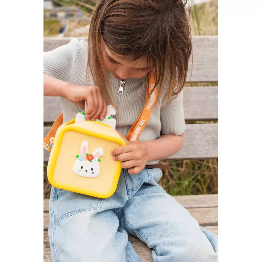 Bambina con la Borsa in Silicone The Zoofamily Coniglio