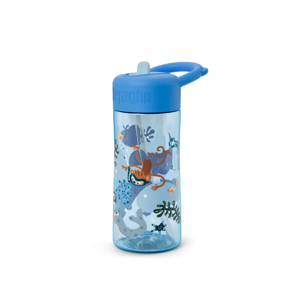 Borraccia con Cannuccia 400 ml Affenzahn Oceano
