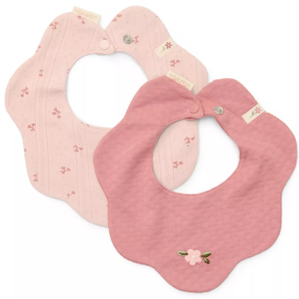 Set Bavaglini Fiore Rosa Little Dutch
