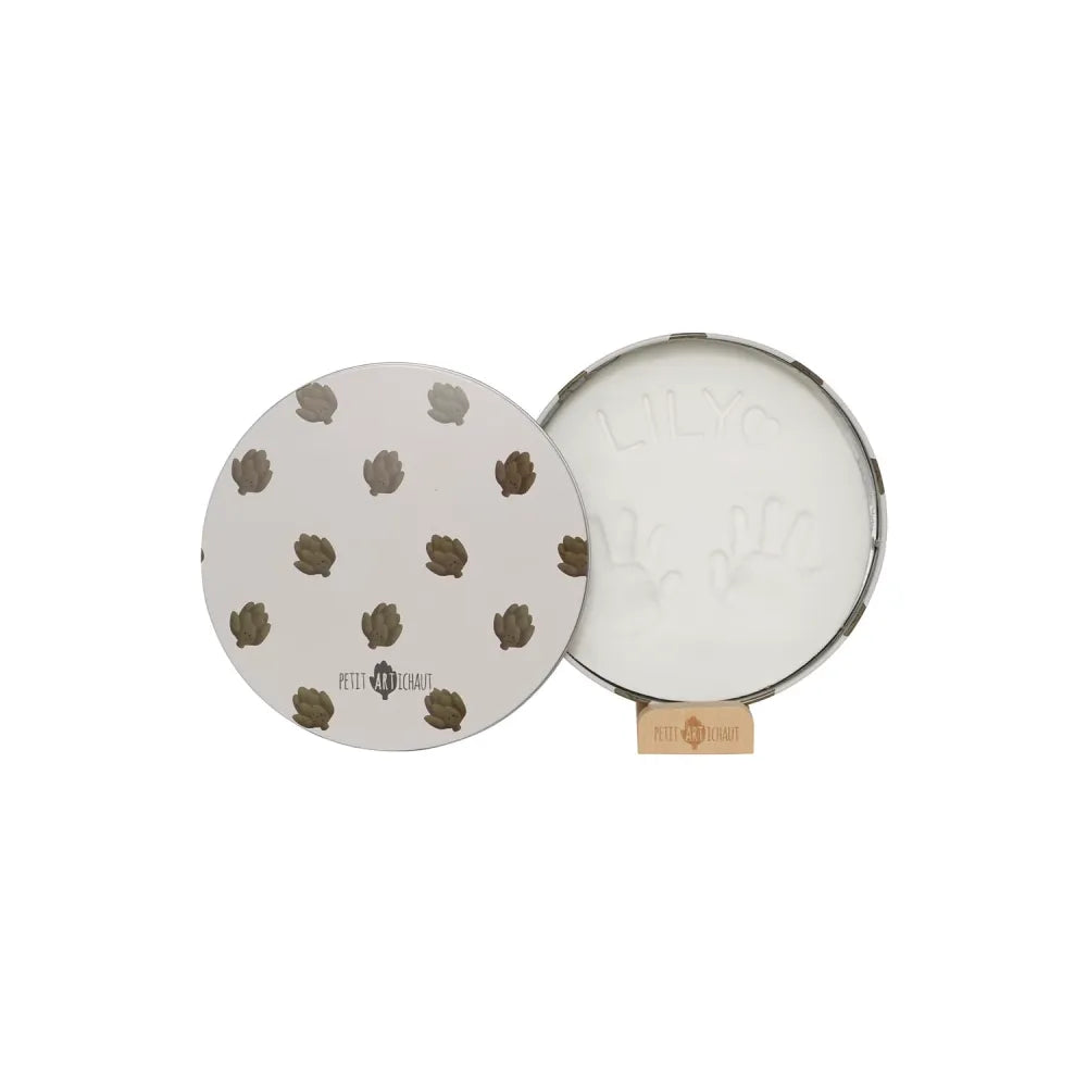 Cofanetto Nascita con Sonaglio Petit Artichaut scatola con impronta