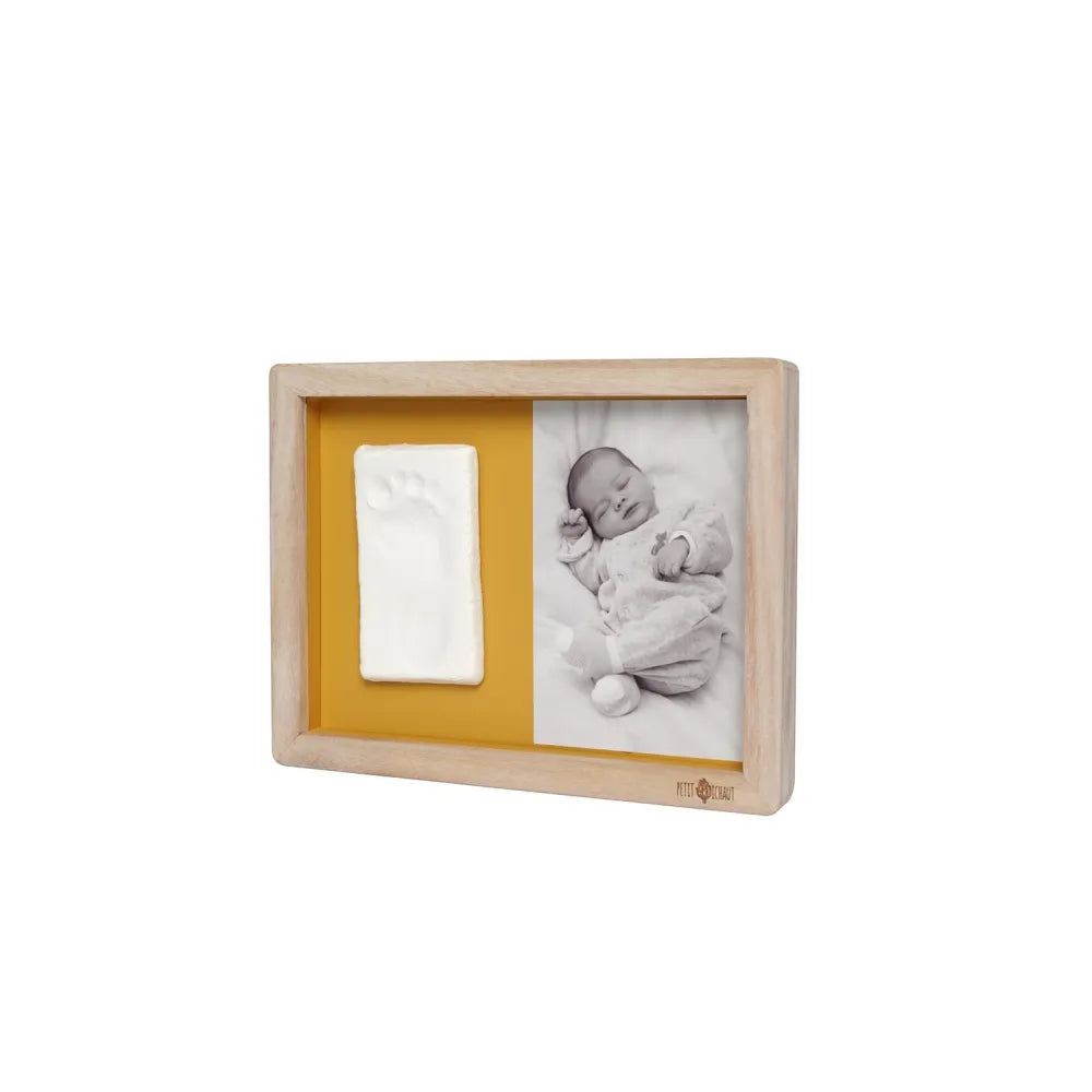 Cornice Classica per Impronta Petit Artichaut Daisy Ochre sfondo tinta unita