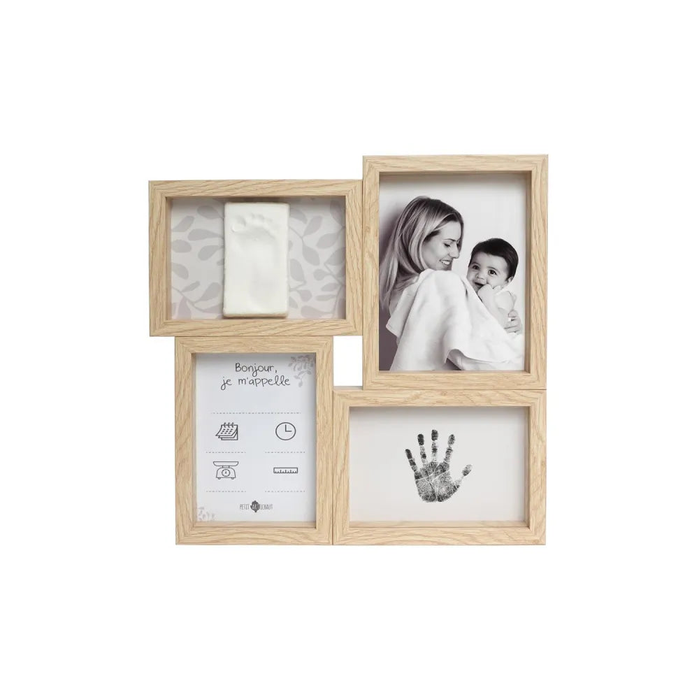 Cornice Puzzle per Impronta Petit Artichaut Ivy Grey sfondo foglie